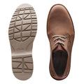 Clarks Mans Shoe Vargo Mid  Dark Tan - 9.5