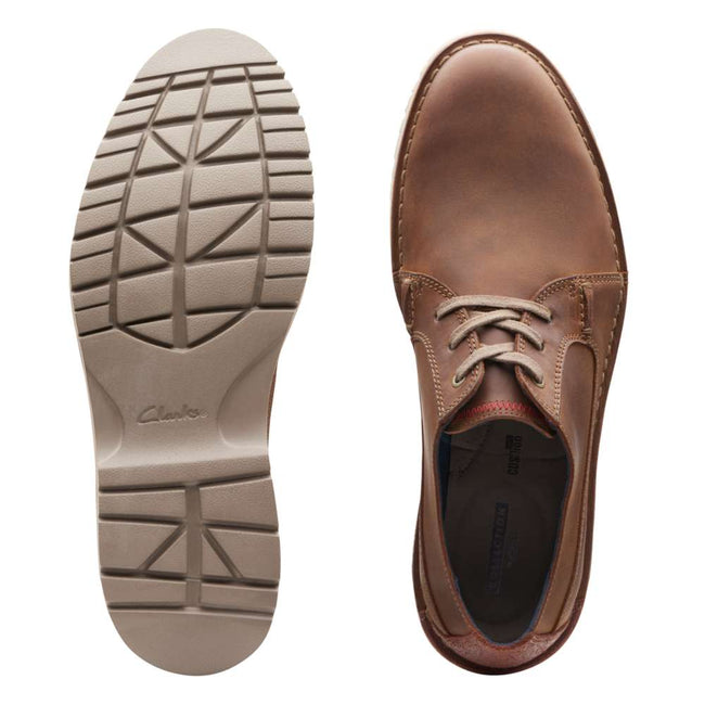 Clarks Mans Shoe Vargo Mid  Dark Tan - 9.5