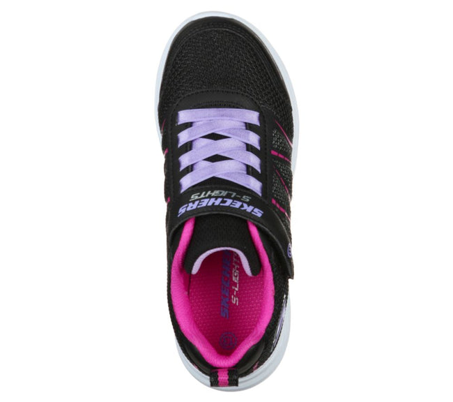 SKECHERS SHIMMY BRIGHTS 302302L GIRLS-BLACK