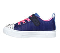 TWINKLE SPARKS JUNIOR GIRLS VELCRO 314802 LIGHTS-NAVY PATTERN