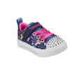 TWINKLE SPARKS JUNIOR GIRLS VELCRO 314802 LIGHTS-NAVY PATTERN
