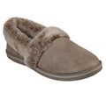 SKECHERS LADIES SLIPPER COSY CAMPFIRE-TAUPE
