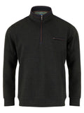 1/2 ZIP SWEATSHIRT MARL 523-55154-BLACK MIX
