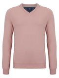 DRIFTER KNITWEAR  V-NECK COTTON 123-55599-LIGHT PINK