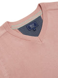 DRIFTER KNITWEAR  V-NECK COTTON 123-55599-LIGHT PINK