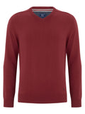 DRIFTER KNITWEAR  V-NECK COTTON 123-55599-RED