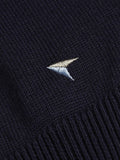 DRIFTER KNITWEAR  V-NECK COTTON 123-55599-NAVY