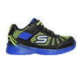 SKECHERS S LIGHTS ILUMI BOYS 401520-BLACK JUNIOR SIZES