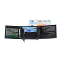 GENTS TWO TONE LEATHER WALLET JKL KBW-12-BLACK