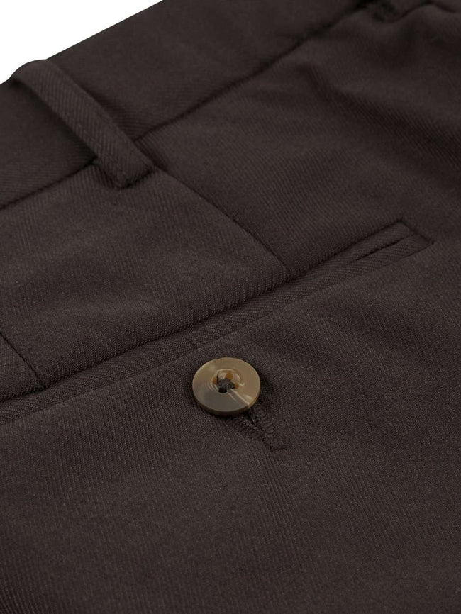 Douglas & Grahame Classic Wool Trousers 70483/46 - Brown Reg, 38