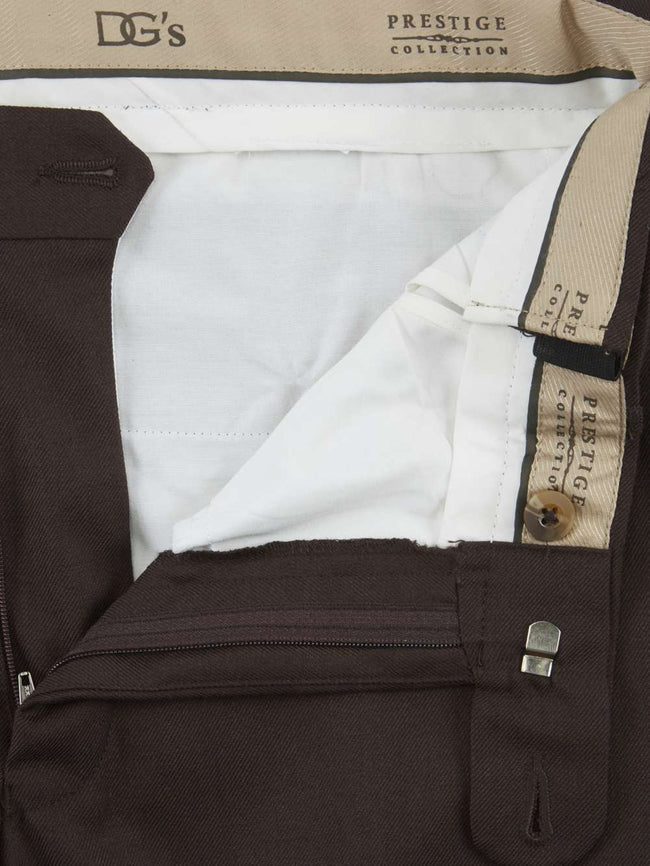 Douglas & Grahame Classic Wool Trousers 70483/46 - Brown Reg, 40