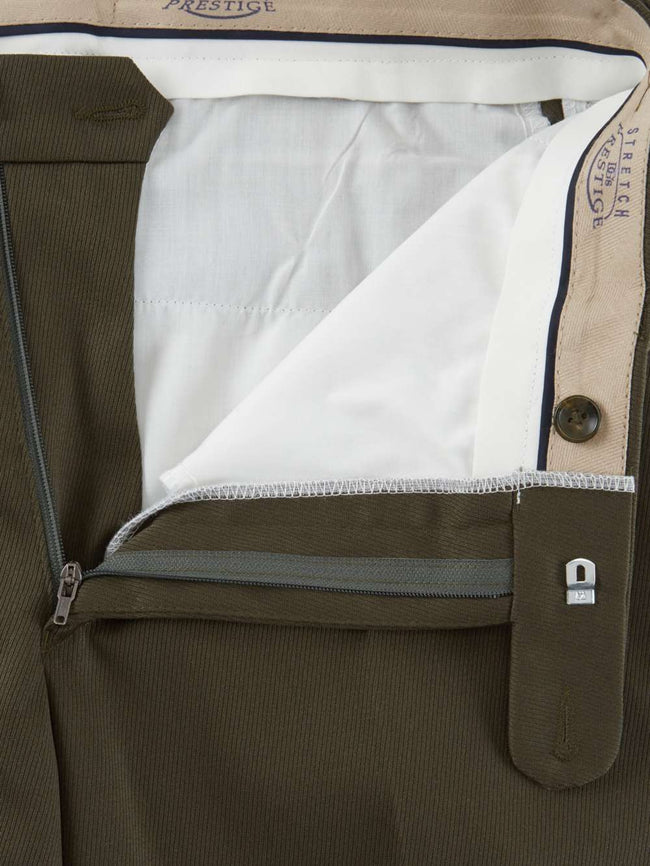 Douglas & Grahame County Wool Mix Cavalry Twill Trousers - Green Reg, 38