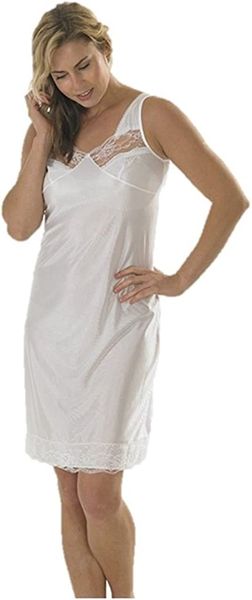MARLON LADIES FULL SLIP -WHITE