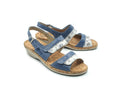 LADIES DOUBLE VELCRO COMFORT ELSIE-BLUE