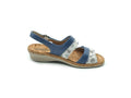LADIES DOUBLE VELCRO COMFORT ELSIE-BLUE
