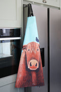 Ailsa Black Broon Coo Cotton Apron 655CA