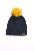 1ALLIUM ECCO BOBBLE HAT 8811-NAVY