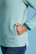 GEORGINA 1/2 ZIP COZY FLEECE 19170-SEA GREEN