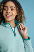 GEORGINA 1/2 ZIP COZY FLEECE 19170-SEA GREEN