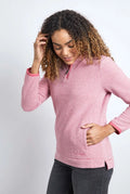 GEORGINA 1/2 ZIP COZY FLEECE 19170-PINK