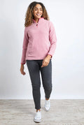 GEORGINA 1/2 ZIP COZY FLEECE 19170-PINK