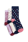 PARADE ECO PATTERN 3PACK SOCKS 19157-MULTI  COLOR