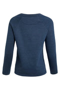 Angra Recycled Organic Embroidered Crew Neck Sweatshirt 19159-NAVY