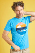 SUNRISE GRAPHIC T-SHIRT 19107-BLUE