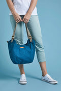 Burford Canvas Shoulder Bag Majolica Blue
