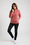 GEORGINA 1/4 ZIP COZY FLEECE 19170-PINK