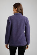 GEORGINA 1/4 ZIP COZY FLEECE 19170-PURPLE