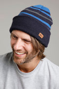 GILMER REVERSIBLE STRIPE BEANIE 18961-MIDNIGHT