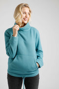 SYCAMORE WAFFLE FLEECE SWEAT 19456-TEAL
