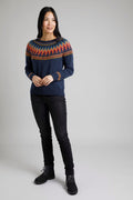 ARINA FAIR ISLE JUMPER 19470-NAVY