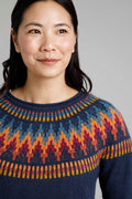 ARINA FAIR ISLE JUMPER 19470-NAVY