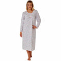 MARLON L/S FLOWER PRINT NIGHTDRESS MA25910