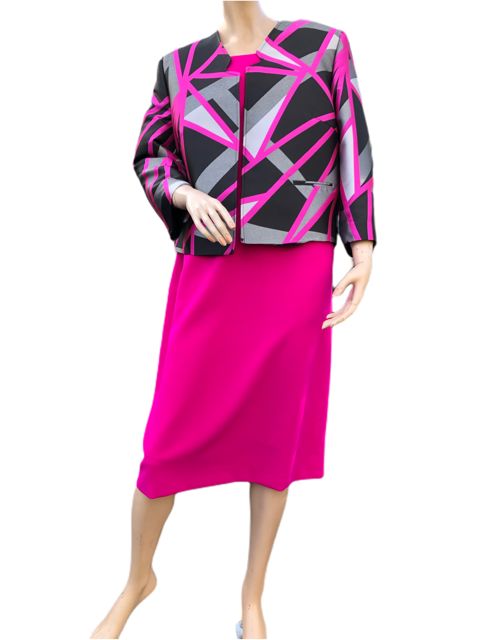 3/4 Sleeve Dress With Jacket
