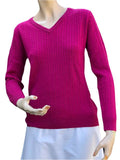 100% Super-Fine Merino Wool – V Neck Sweater (YC248)