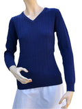 100% Super-Fine Merino Wool – V Neck Sweater (YC248)