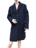 Lebek Ladies Wool Coat Navy
