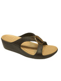 Crocs Ladies Wedge Mule Sanrah - Chocolate, 8