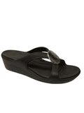 Crocs Ladies Wedge Mule Sanrah - Black, 4