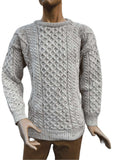 Aran Knit Jumper Unisex - Biscuit, m