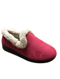 COSY TOES LADIES FURLINED SLIPPER ROSE