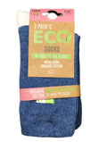 LADIES 2 PACK ORGANIC COTTON SOCKS 84Z024