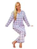 BLUE SEA CHECK FLANNEL PYJAMAS