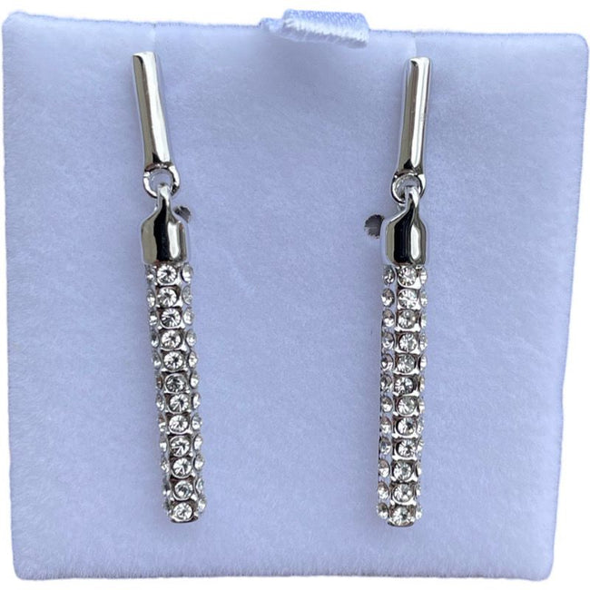 CRYSTAL RHD DROP EARRINGS 2-401