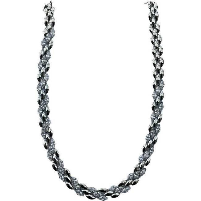 SILVER CHIP NECKLACE 2-387