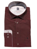 Hatico Mans Shirt 31108 - Wine, 5xl
