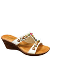 Lotus Loretta Mule - White, 38